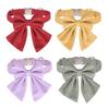 Dog Collar Can Be Engraved Solid Color Bow Adjustable Puppy Collar Pet