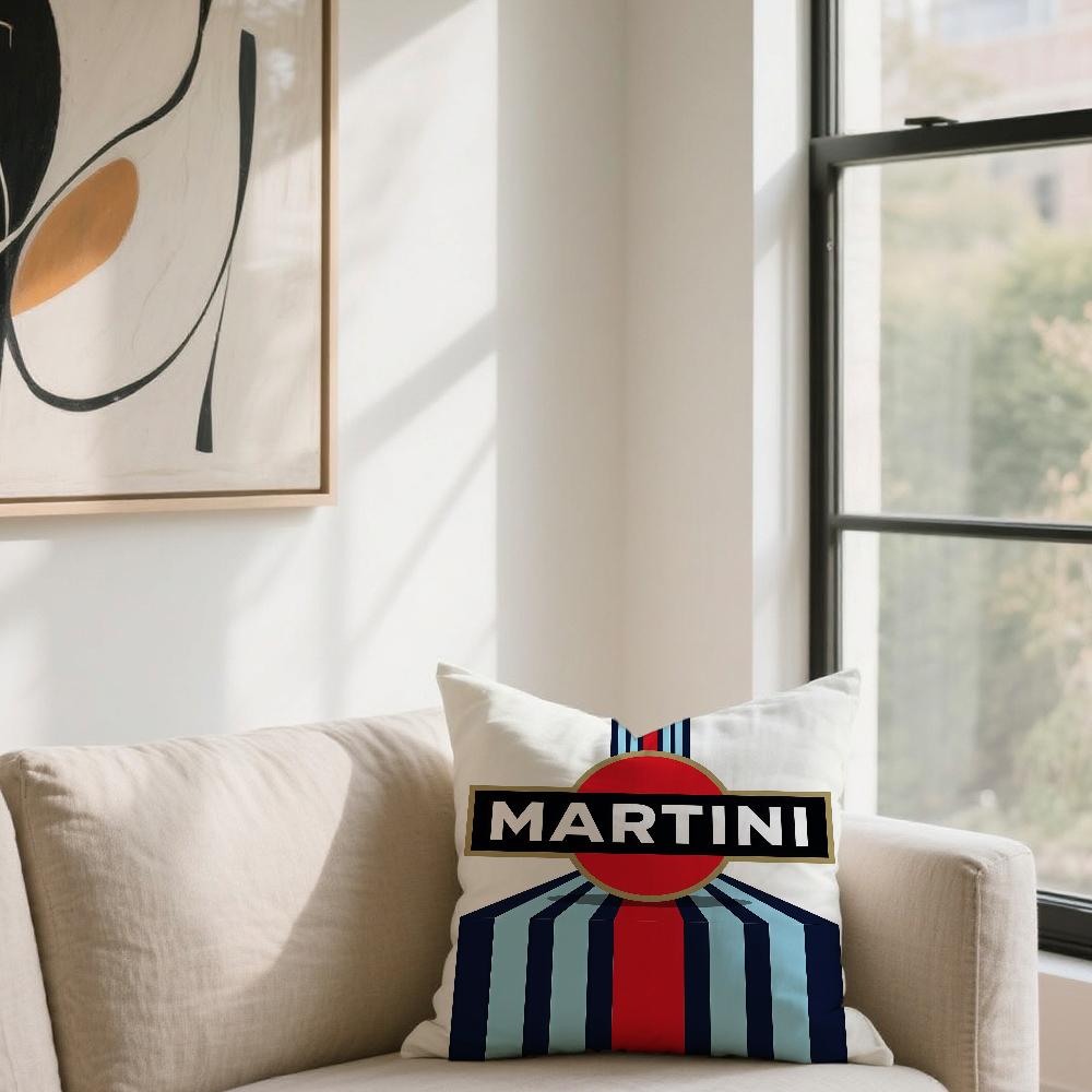 M-Martini Design R-Racingr cushion cover For Sofa Car Office Cafe Soft And Comfortable Double-Sided Printing Pillow Cover