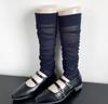 Miu Zehenfreie Socken, Ballett-Wadensocken, Sommerliche Dünne Weiße Tritt-Beinlinge, Stapelsocken, Damen Japanische JK Unifarben