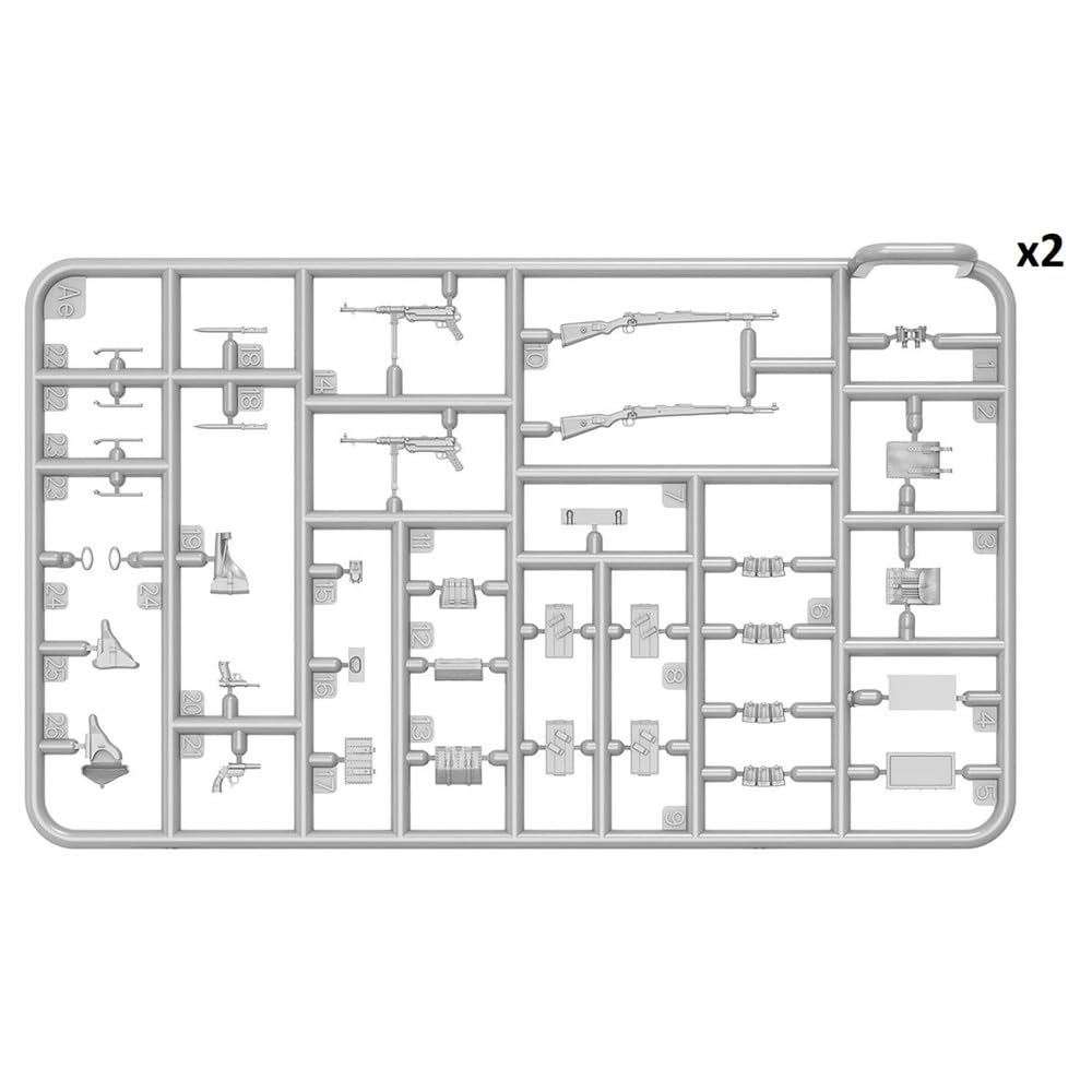 Miniart Scale WWII German Tank Set of 4 Figures Head Plastic MA35354 1/35 Crew, Kharkov, 1943, (Resin Included), Model,