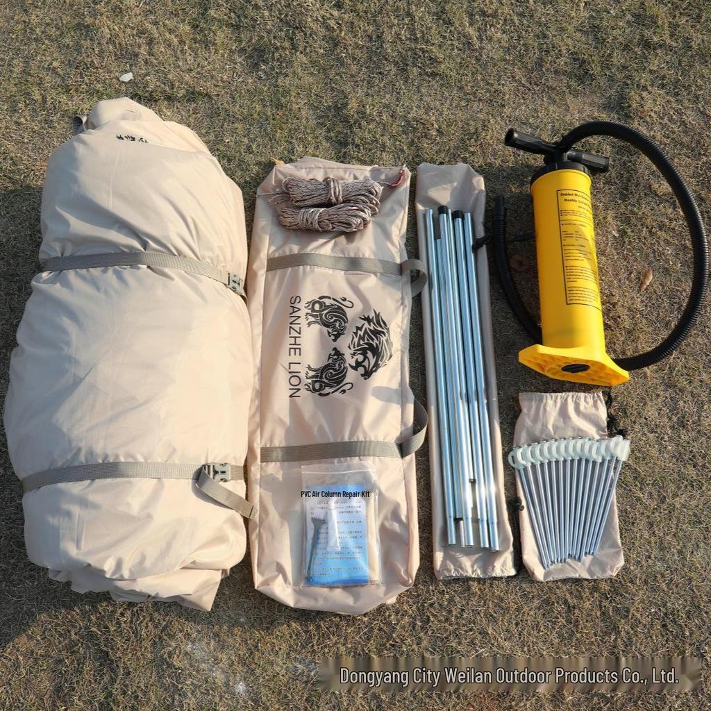 Inflatable Quick-Deploy Windproof Rainproof Tent for Portable Outdoor Camping