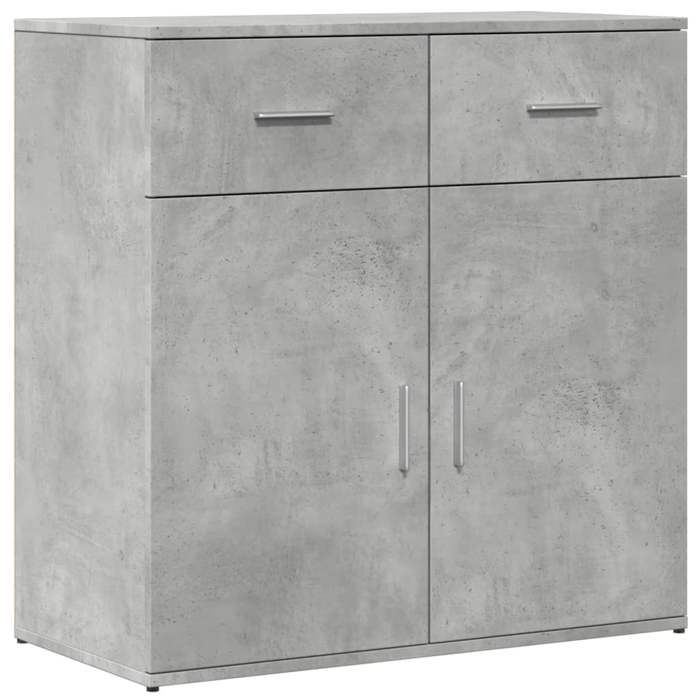 VidaXL Buffet, Sideboard with Drawers and Doors, Storage Furniture Living Room Sitting Room Interior, Modern, Grey 840523