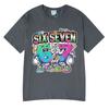 Six Seven 67 Funny Brainrot Meme Cartoon T ShirtsUnisex Clothing Fashion Harajuku Summer Cotton Casual Short Sleeve T-shirts