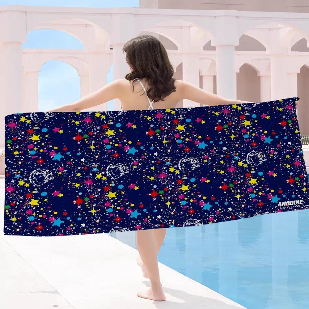 B-Billionaire Cool B-Boys Club K  Bath Towel Microfiber Soft Water Absorbing For Girl Kids Decorative Cartoon Beach Towel