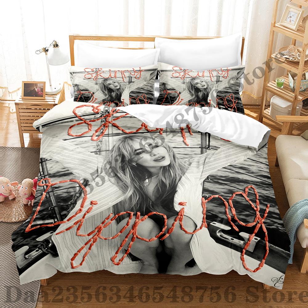 Sabrina Carpenter Bedding Set Single Twin Full Queen King Size Bed Set Adult Kid Bedroom Duvetcover Sets 3D Bed Sheet Set