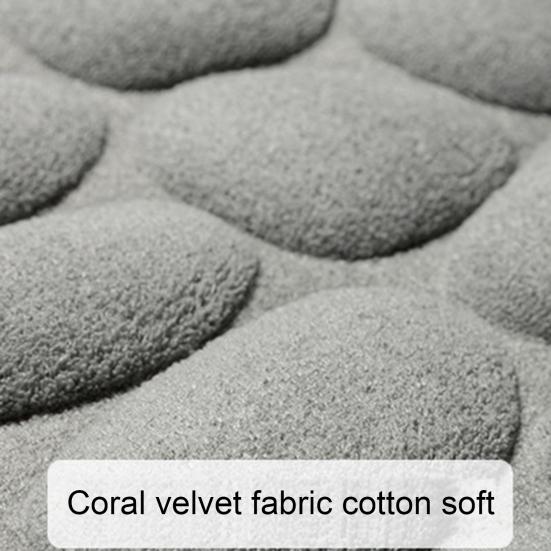 Floor Rugs Easy Clean Water Absorbent Solid Color Anti-slip Entrance Door Bath Mat