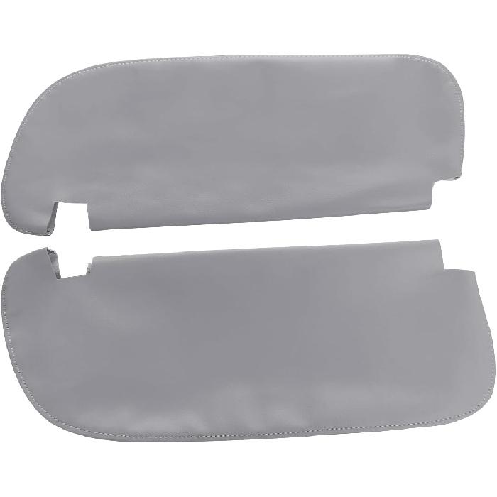 Left & Right Sun Visor Replacement Leather Cover Gary for Dodge RAM 1994 1995 1996 1997 1998 1999 2000 2001