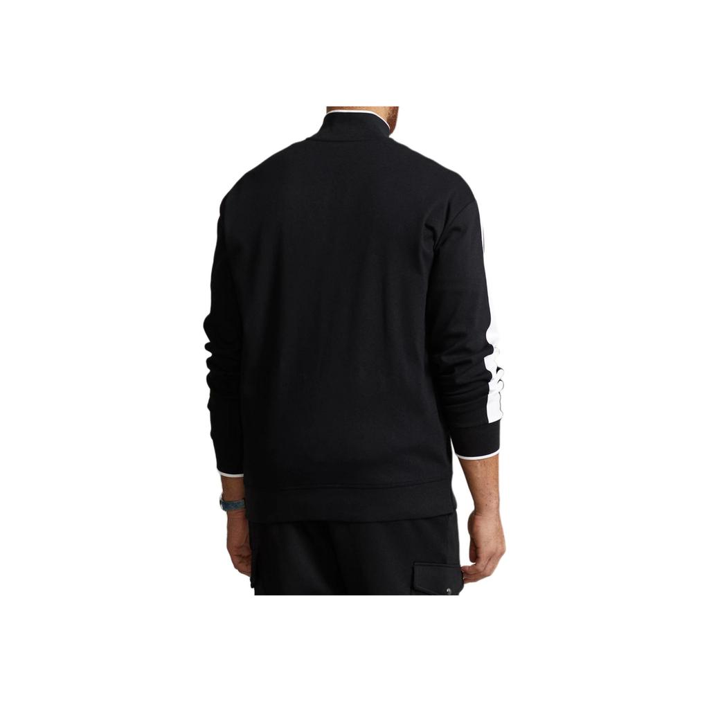 Polo Ralph Lauren Einfarbige Jacke mit Reißverschluss und langen Ärmeln Herrenjacken Schwarz 710743326-002