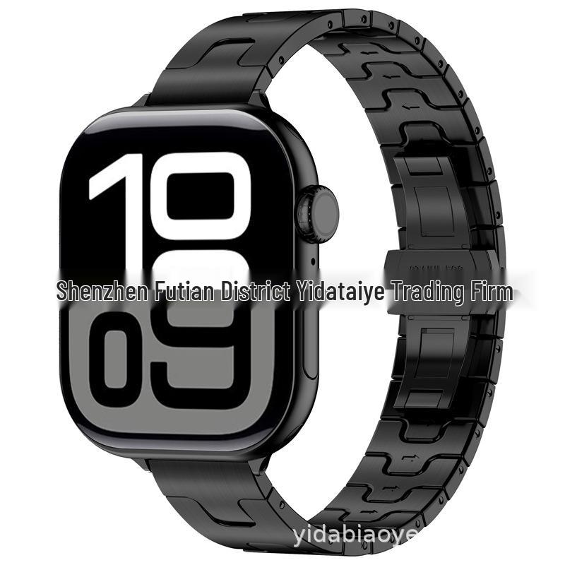 Hermes Women's H-Shaped Stainless Steel Band for Apple Watch 10/9 Ultra 2