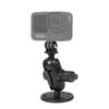 GoPro Camera Mount Round Base Arm GoPro Adapter with Flat Base Set, 2.5" (S), [1 Inch] Hole,