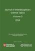 Bok Journal of Interdisciplinary Science Topics, Volume 3