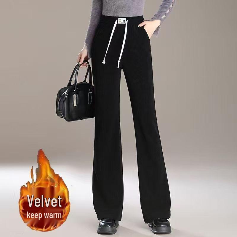 

Women s High-Waist Corduroy Micro-Flare Pants - Autumn/Winter 2025 Collection M 85-100 lbs