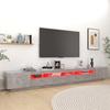 Vidaxl Szafka Pod Tv Z Oświetleniem Led, Szarość Betonu, 300X35X40 Cm