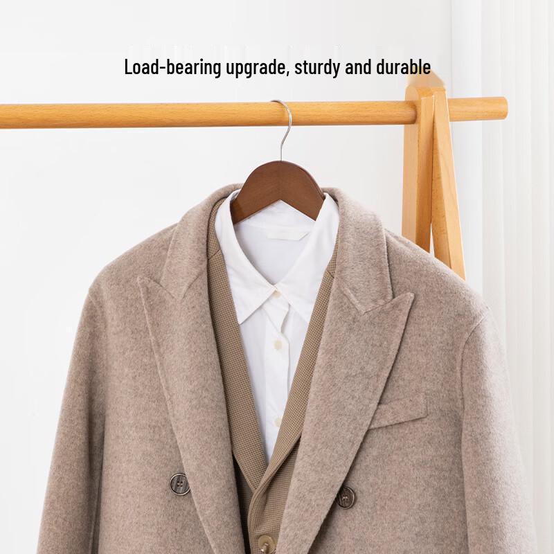 Solid Wood Clothes Hangers & Pants Clips