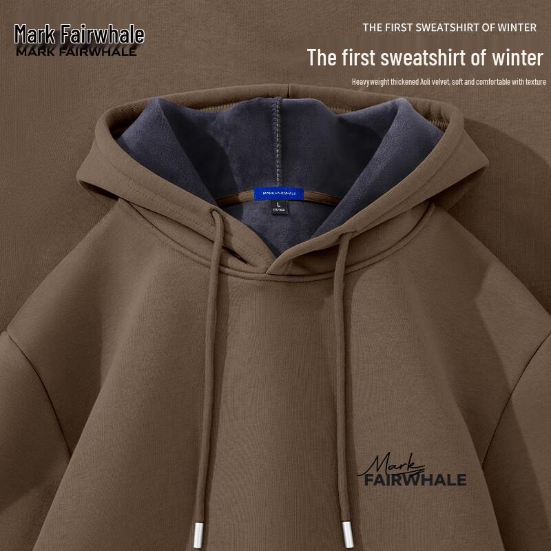 Mark Fairwhale Men's Heavyweight Fleece Hooded Sweatshirt