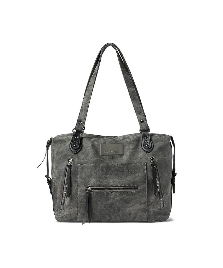 The Green Lab Vintage Washed Daily Shoulder Bag [Black]