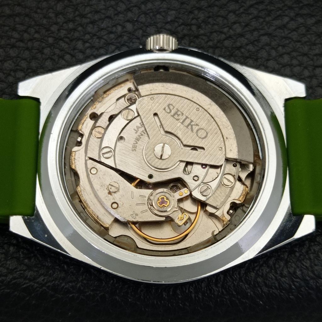 JAPAN VINTAGE REFURBISHED SEIKO 5 AUTOMATIC 6309A MENS GREEN WATCH a440779-4 Sk-a440779
