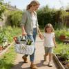 Craft Supply Storage Bag with Garden Pockets, Open Interior and Carry Handles for Portable Storage Tasks Home Use