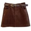 Autumn/Winter 2025 Korean Style High Waist Corduroy Mini Skirt - Slimming, Petite Fit, Versatile Fashion