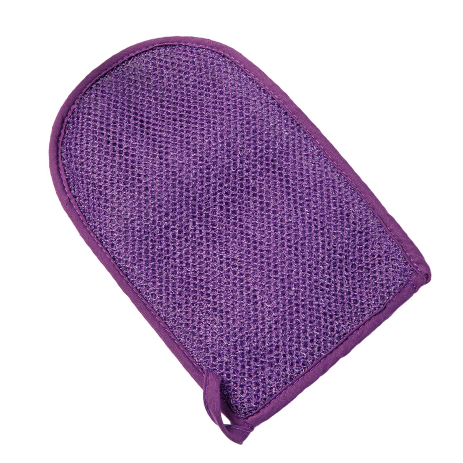

Women Bath Gloves SPA Exfoliating Shower Brush Body Cleaning Scrub Mitt Rub Dead Skin Gloves Shower Towel Foam Body Massage фиолетовый