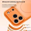 iPhone 17 Pro Max Liquid Silicone Magnetic Color-blocking Thin Protective Case