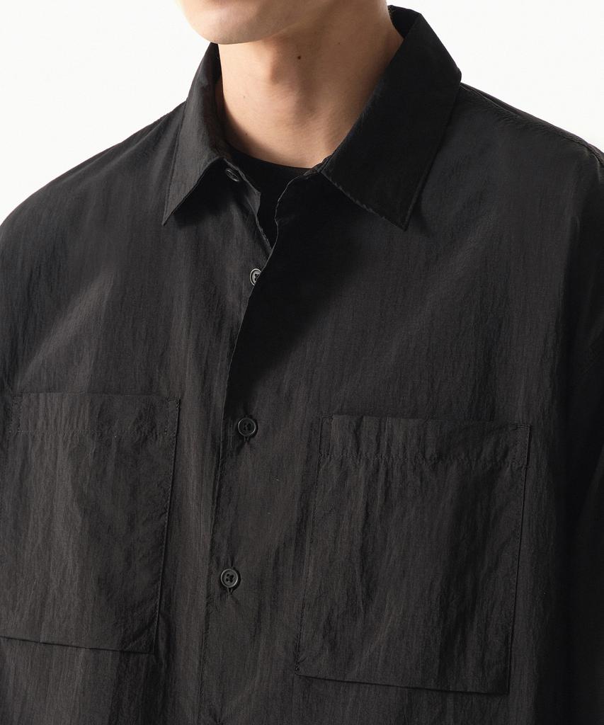 MUSINSA STANDARD [City Leisure] Lightweight Nylon Oversized Shirt [Black]