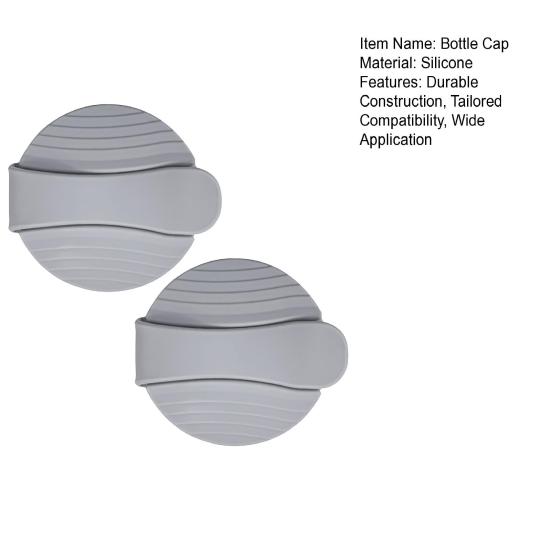 1/2Pcs Silicone Bottle Cap Easy Snap-On Design Easy to Clean Salad Flask
