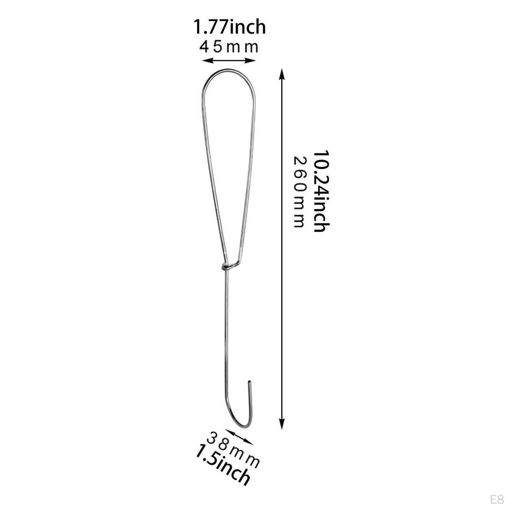 12 kusů závěsných háčků pro věšáky na oblečení, kovový design, úložný prostor na papír