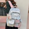 Girl's Western-style Lace Backpack Women's 2026 New Style Contrasting Color Star Student Schoolbag Traveling