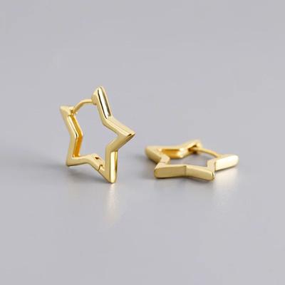 Gold/Silver Hollow Star Earrings Star Five Pointed Star Earrings Mini Star Earrings  Women