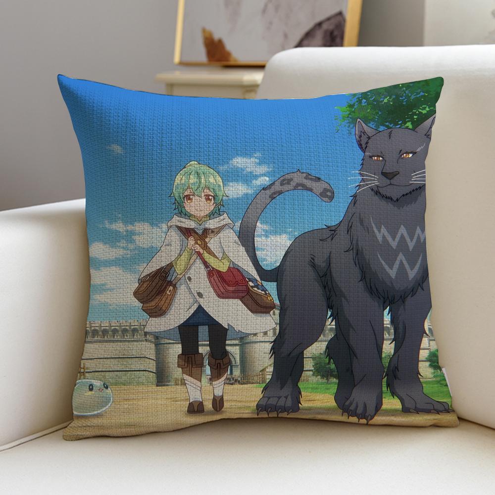 Saijaku Tamer wa Gomi Hiroi no Tabi wo HajimemashitaS Cushion Cover  linen pillowcase square removable and washable cushion