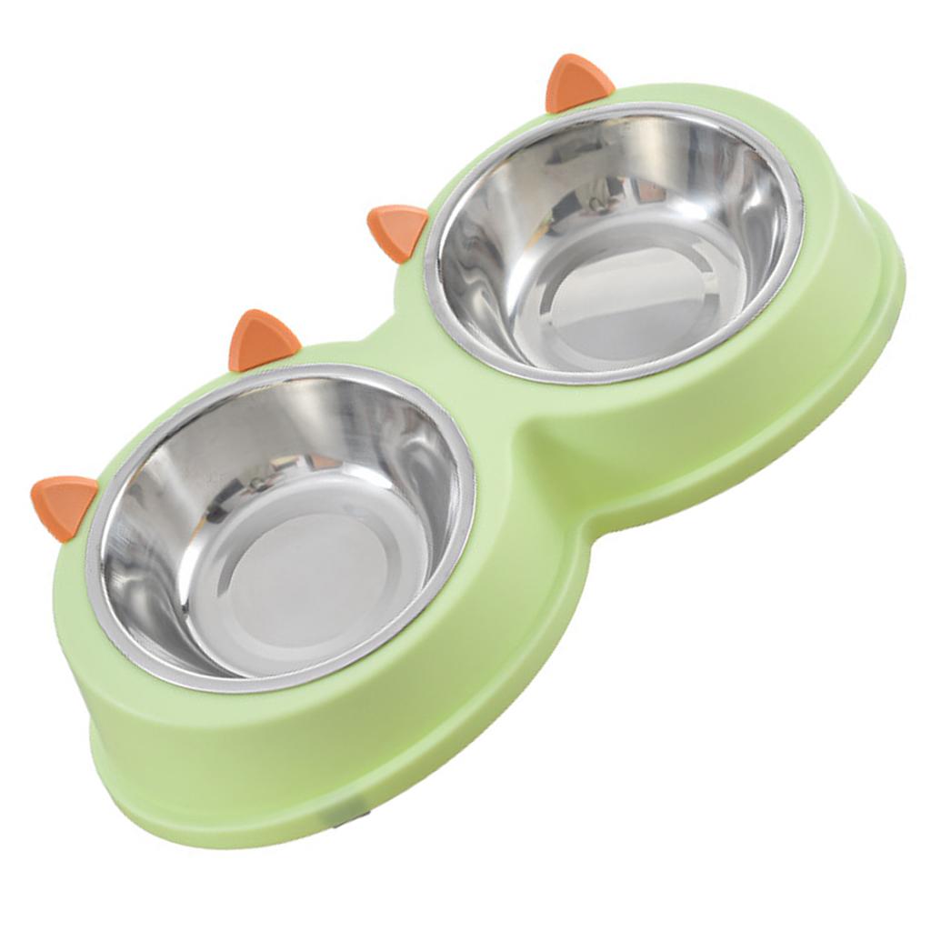 Stainless Steel Pet Bowl Multi Functional Angled  Tilted Pet Bowl for Cat Dog