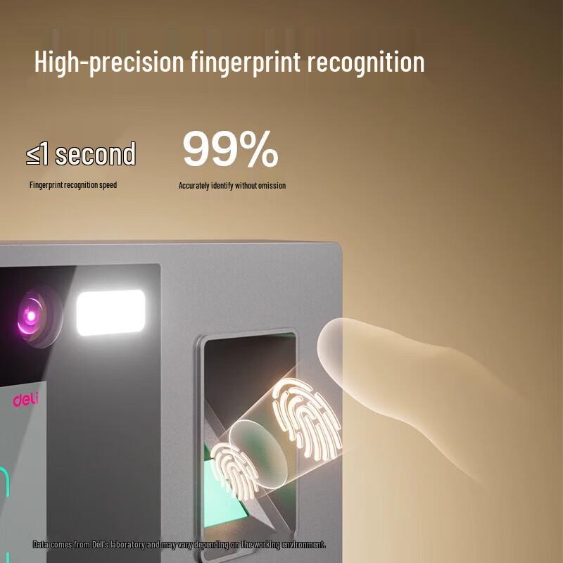 Deli 13888W Fingerprint & Facial Recognition Attendance Machine