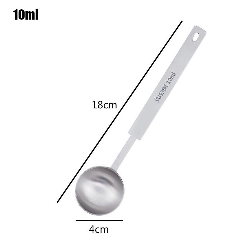 1/4Pcs Coffee Scoops Long Handle 304 Stainless Steel Tablespoon Stackable Kitchen Measuring Spoon Fits Coffee Container