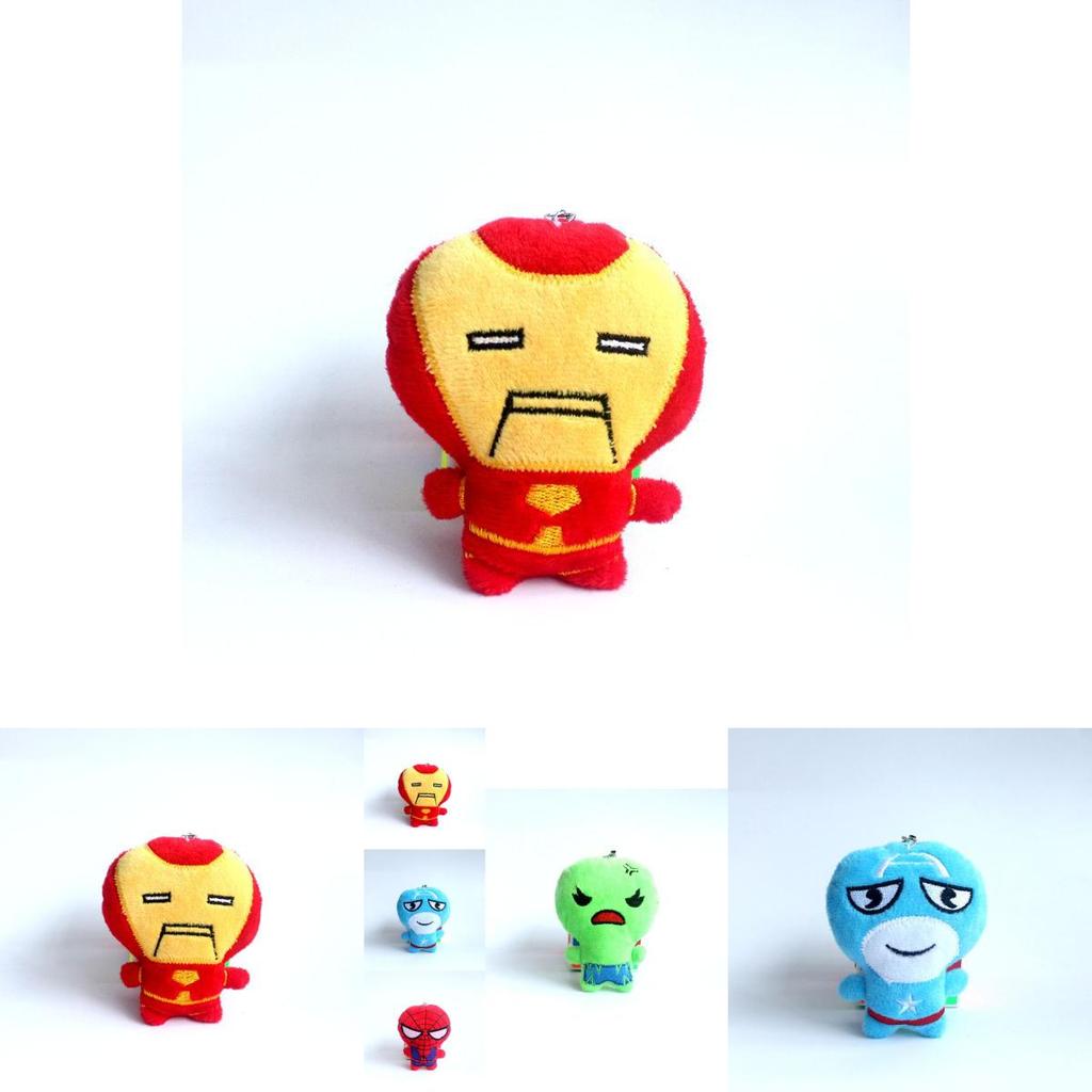 Marvel Avengers Plush Toy Spider-man American Soldier Doll Cute 10cm Collectible Gift
