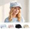 Popular Cat Ears Women'S Beret Anime Japanese Style Newsboy Cap Sweet Cat Paw Pattern Baseball Cap Everyday Outfits