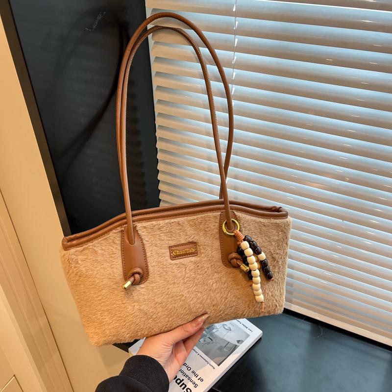 

Высококачественная замшевая сумка-тоут в стиле ретро: Осенняя сумка через плечо большой вместимости для женщин 30*10*18.5 cm хаки