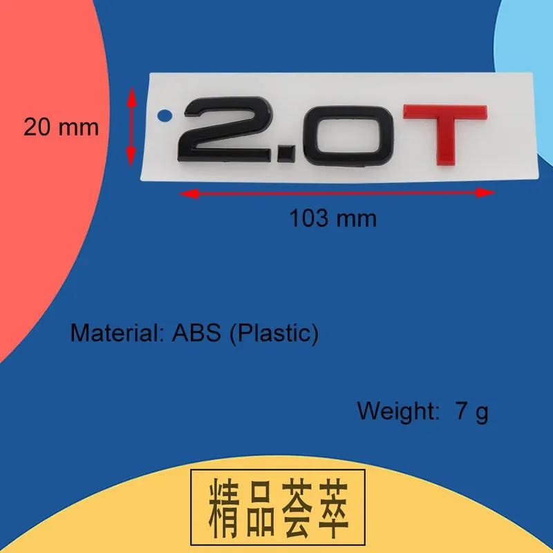 AAWC1 3D 2.0 T 2.0T 3.0 T 1.8T Letters compatible compatible for A3 A4 A5 A6 A7 A8 Q2 Q3 Q5 Q7 Q8 car Engine Fender trunk Rear Decal Emblem