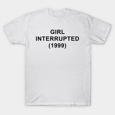 Asian Size Men Print T-shirt Girl Interrupted Sticker And Tee Shirt No-Cut Heat Transfer Print Cotton Tshirt