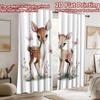 2D Flat Photography Backdrop Party Backdrop Deer and Pink Butterflies 100% Polyester Anniversary for Suitable for Outdoor
