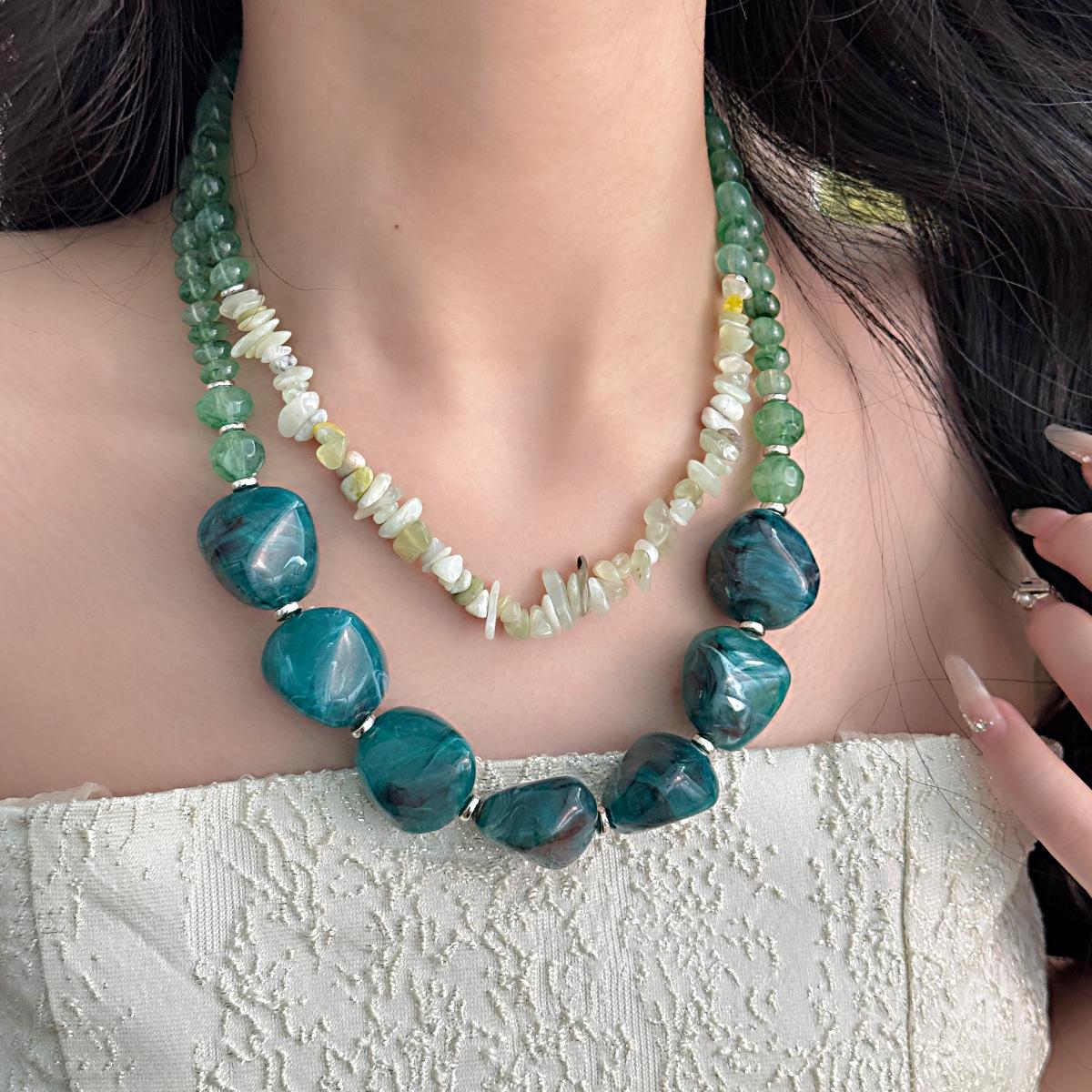 

Модное ожерелье для женских украшений зелёный