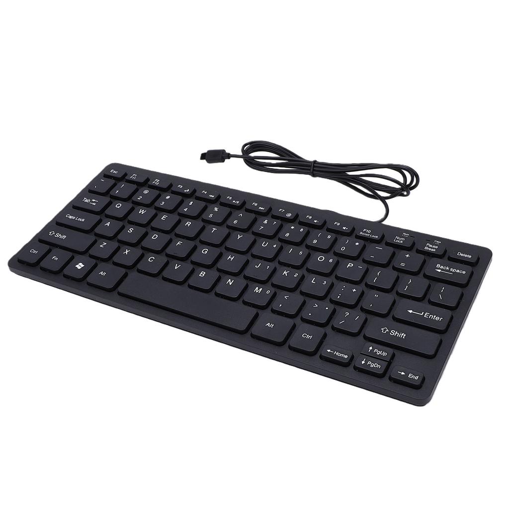 Type C Wired Keyboard Quiet Lightweight Silent Chocolate Key Small Wired Keyboard for Computer PC Laptop