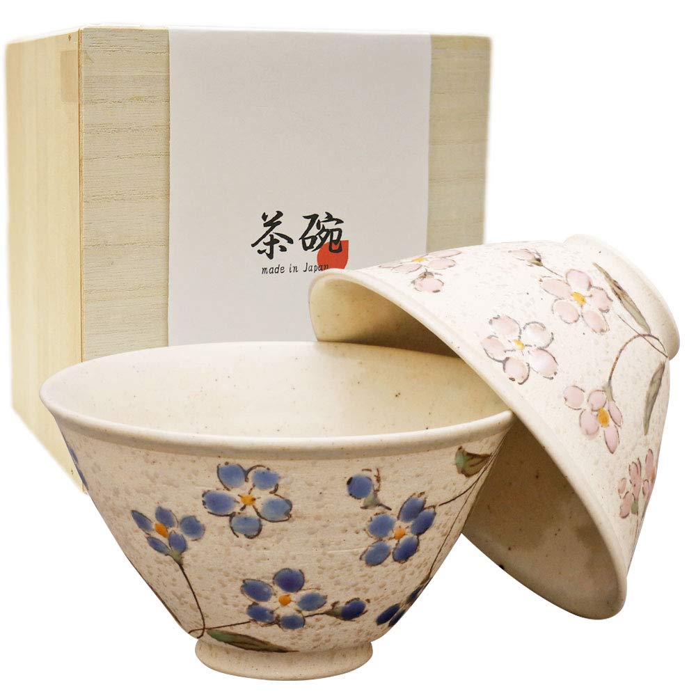 

Couple s Rice Bowls Gift Set, Arita Ware, Higashihara Kiln, Hana Kagayaki | Rice Bowls, Stylish, Modern, Lightweight, Wooden Box Included