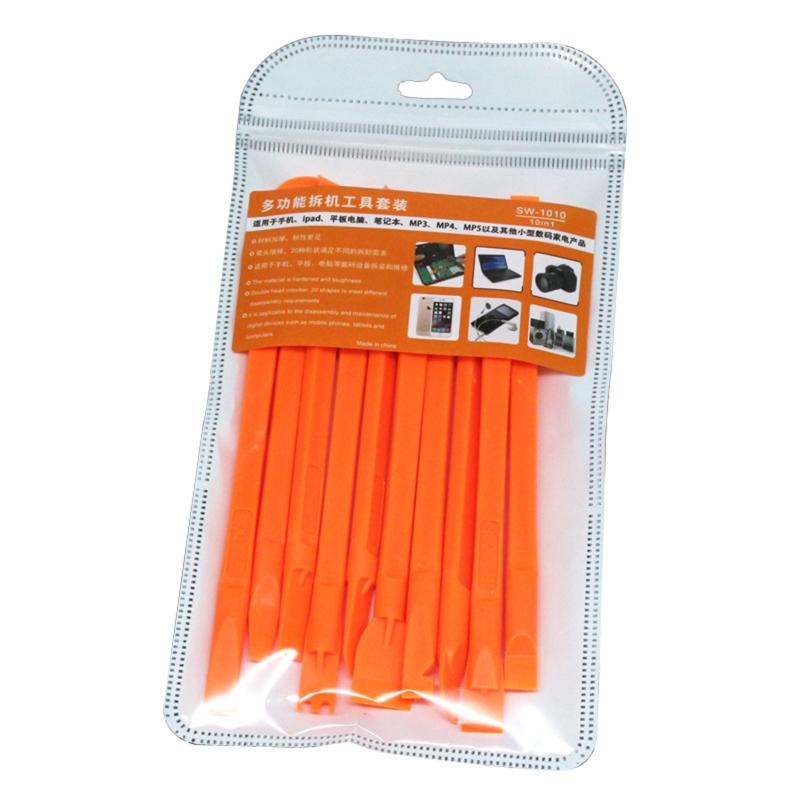 

10 Pcs/Set Dual Heads Plastic for Crowbar with Non-Slip Handle Disassembly Spudger Opening Tool for Phone Computer Repai