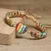 Turquoise Heart Beaded Bracelet – Gold Accent Boho Jewelry, Love Protection Gift for Women