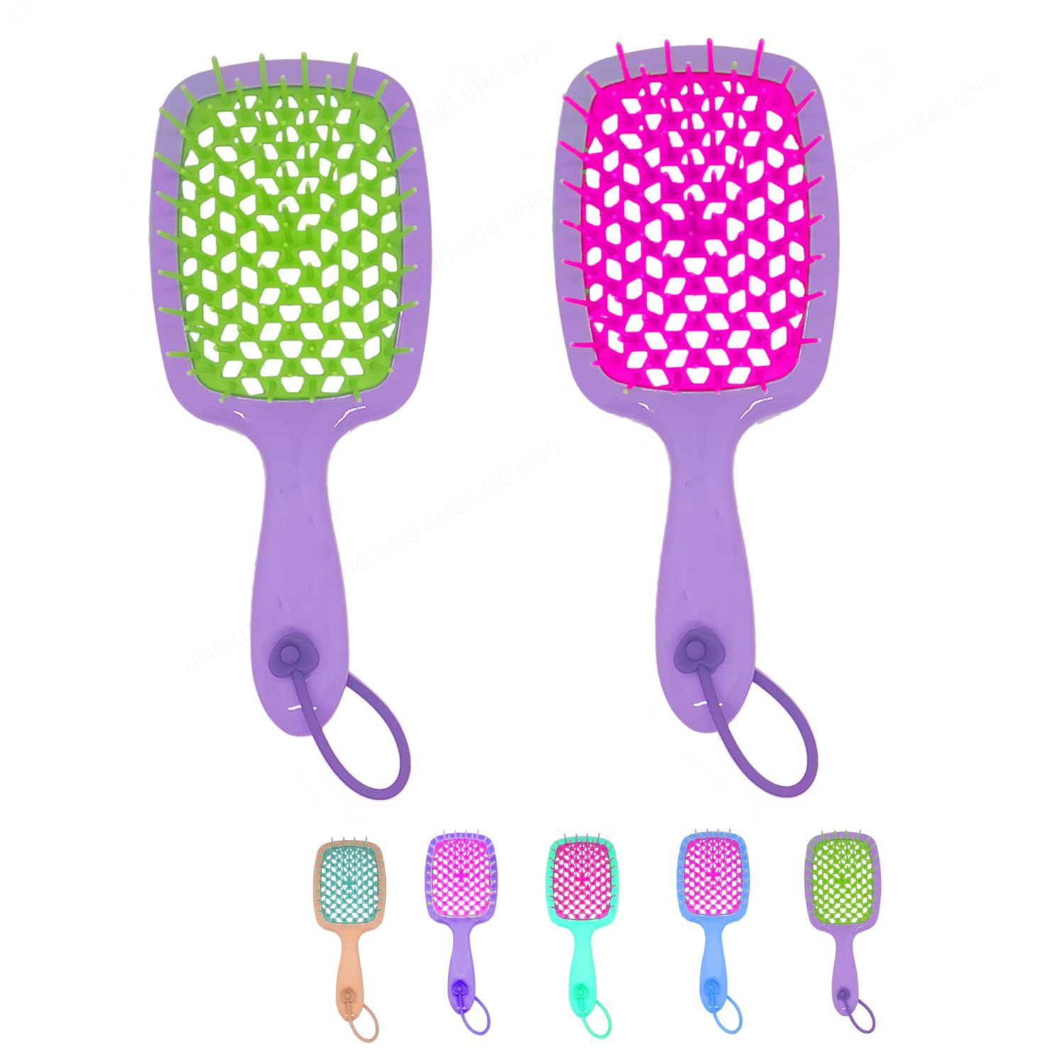 

UNGBrush Dry Hair Brush with Scalp Skeleton Brush Designed for Drying Even on Wet Comb for Blow and Curling Popular for Shiny Hair and Beautiful Hair