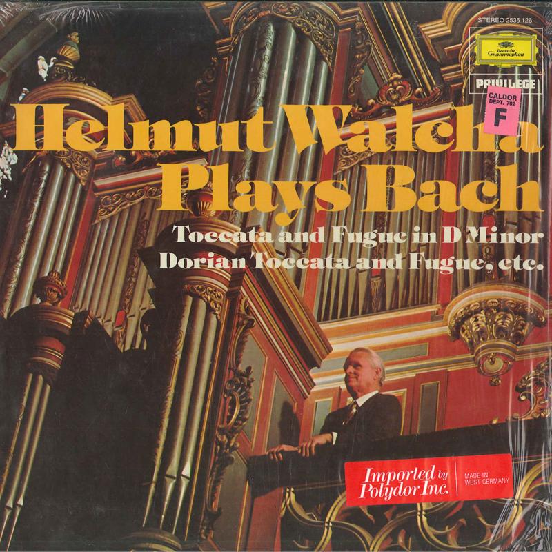 

Виниловая пластинка ХЕЛЬМУТ ВАЛЬХА Helmut Walcha Spielt Bach 2535126 Deutsche Grammo Германия Классическая Б/у