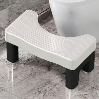 Sgabello da WC in Plastica PP per Adulti e Bambini, Poggiapiedi Antiscivolo per Bagno, Sgabello Gradino, Ausilio per il Sollievo da Emorroidi per Donne Incinte