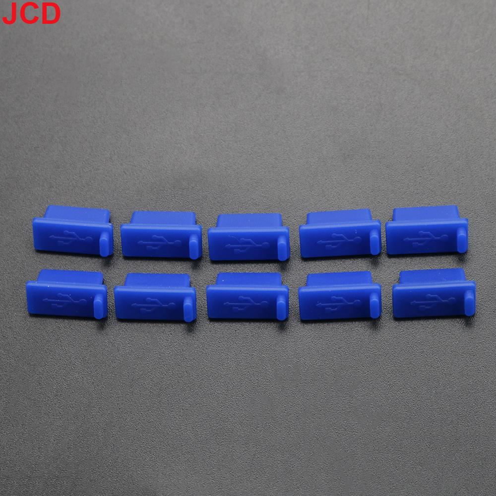 JCD 10pcs Silicone USB Dust Plug Charger Port Cover Female Jack Interface Dustproof Cap Universal Tablet PC Notebook Laptop