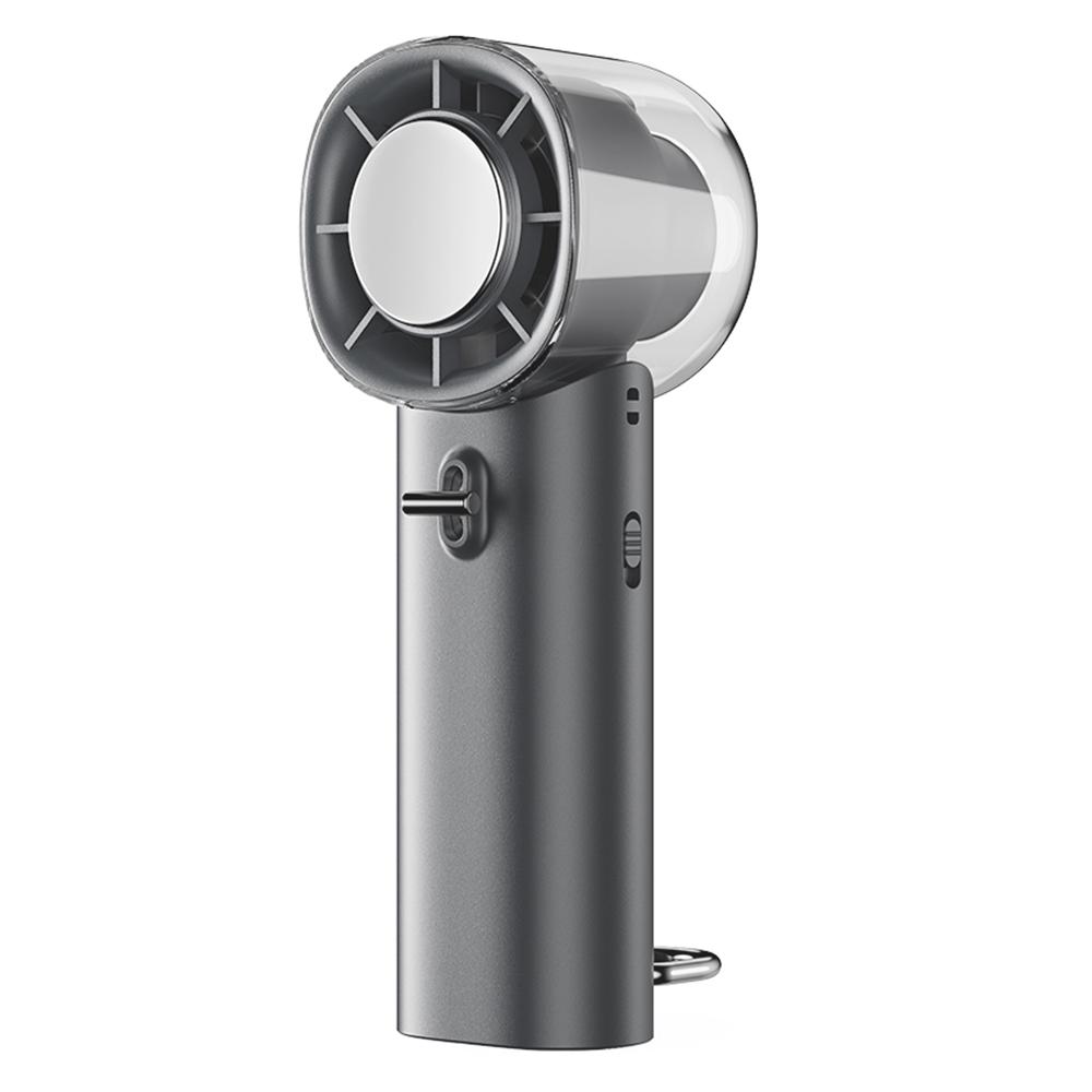 

G10 Handheld Fan USB Rechargeable Turbo Bladeless Desktop Folding Fan with Cold Compress Function Grey